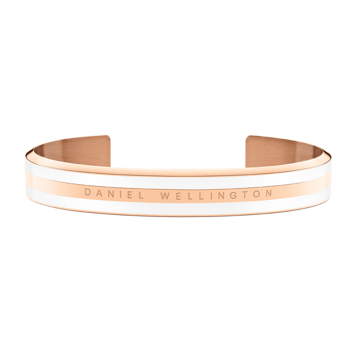 Emalie Bracelet Satin White Rose Gold