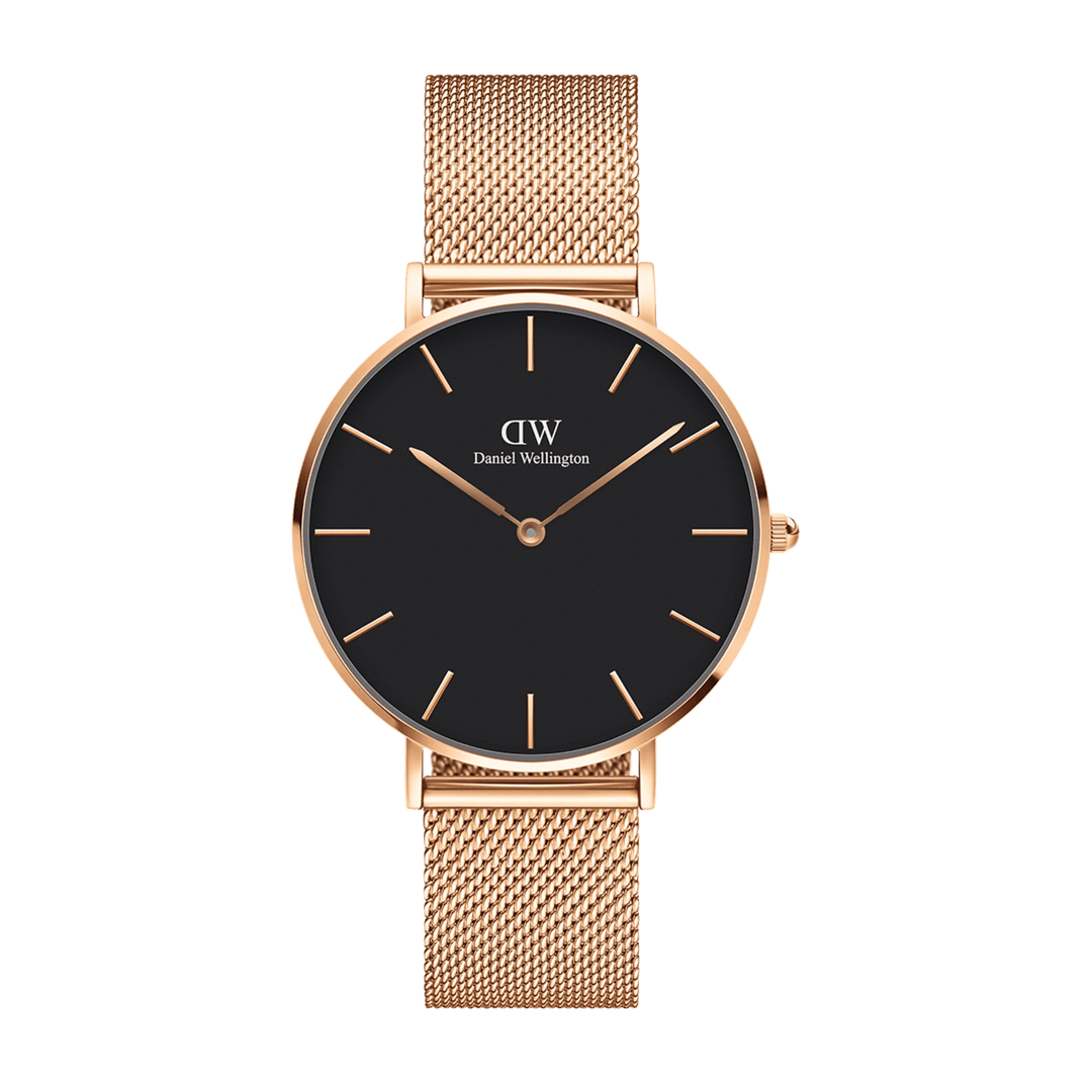 Petite Melrose Black Rose Gold