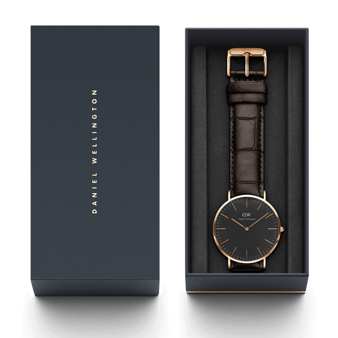 Classic York Black Rose Gold
