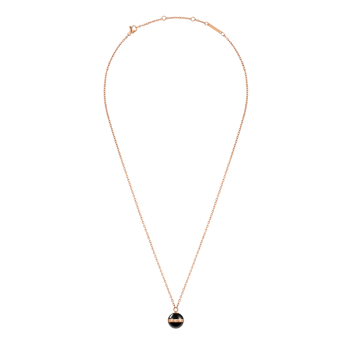 Aspiration Necklace Rose Gold Black