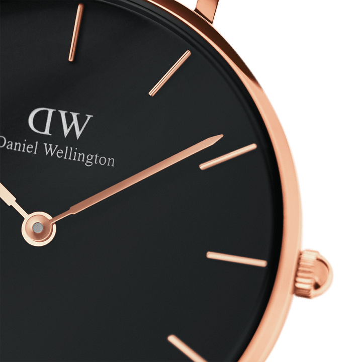 Petite Melrose Black Rose Gold