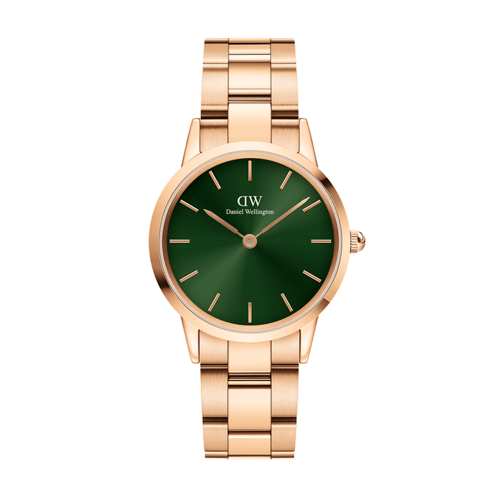 Iconic Link Emerald Green Rose Gold