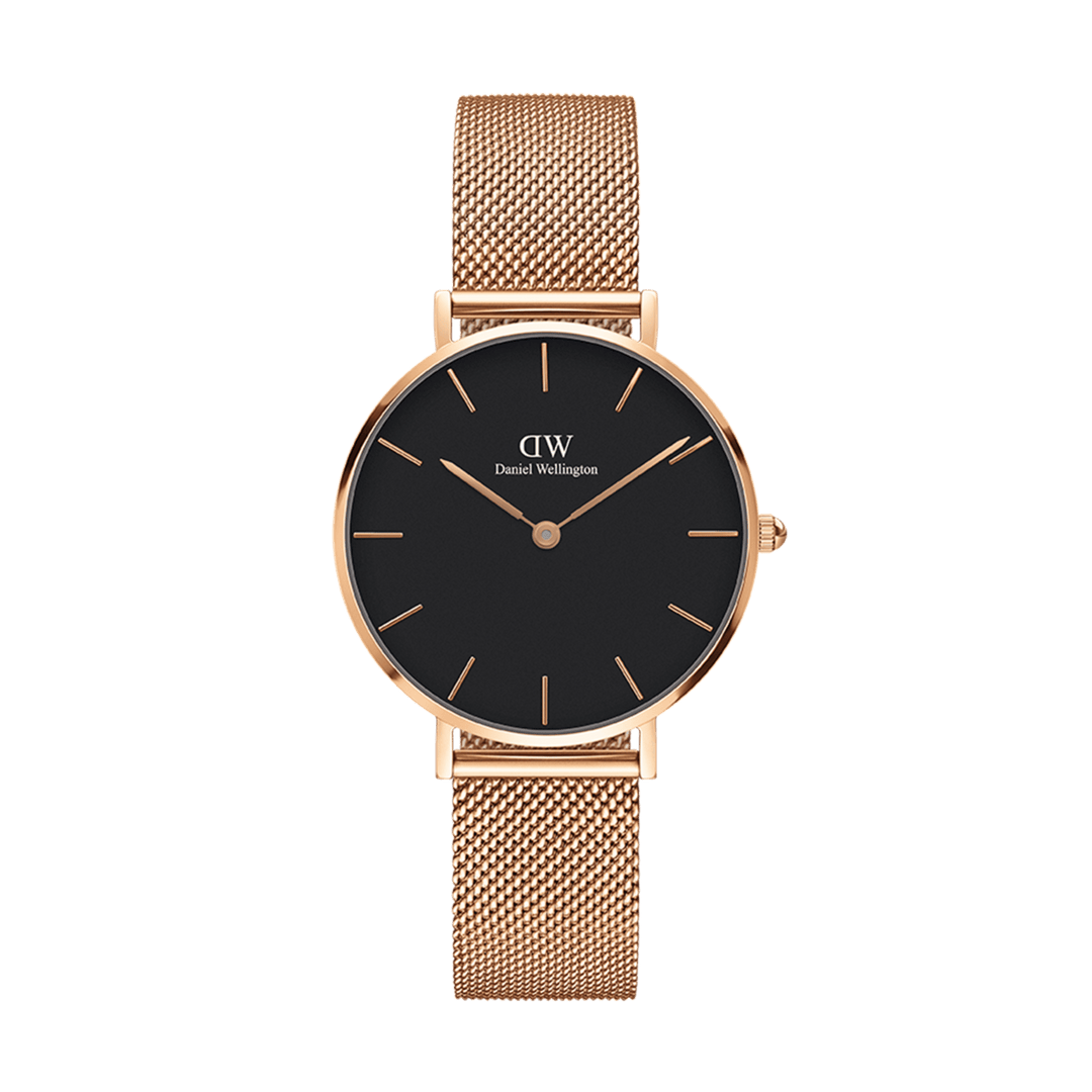 Petite Melrose Black Rose Gold