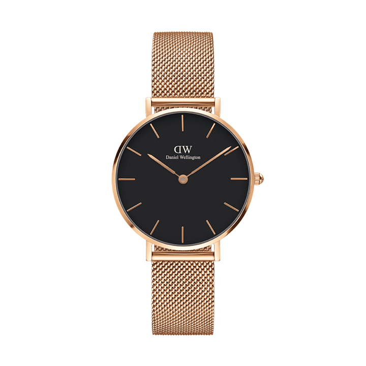 Petite Melrose Black Rose Gold