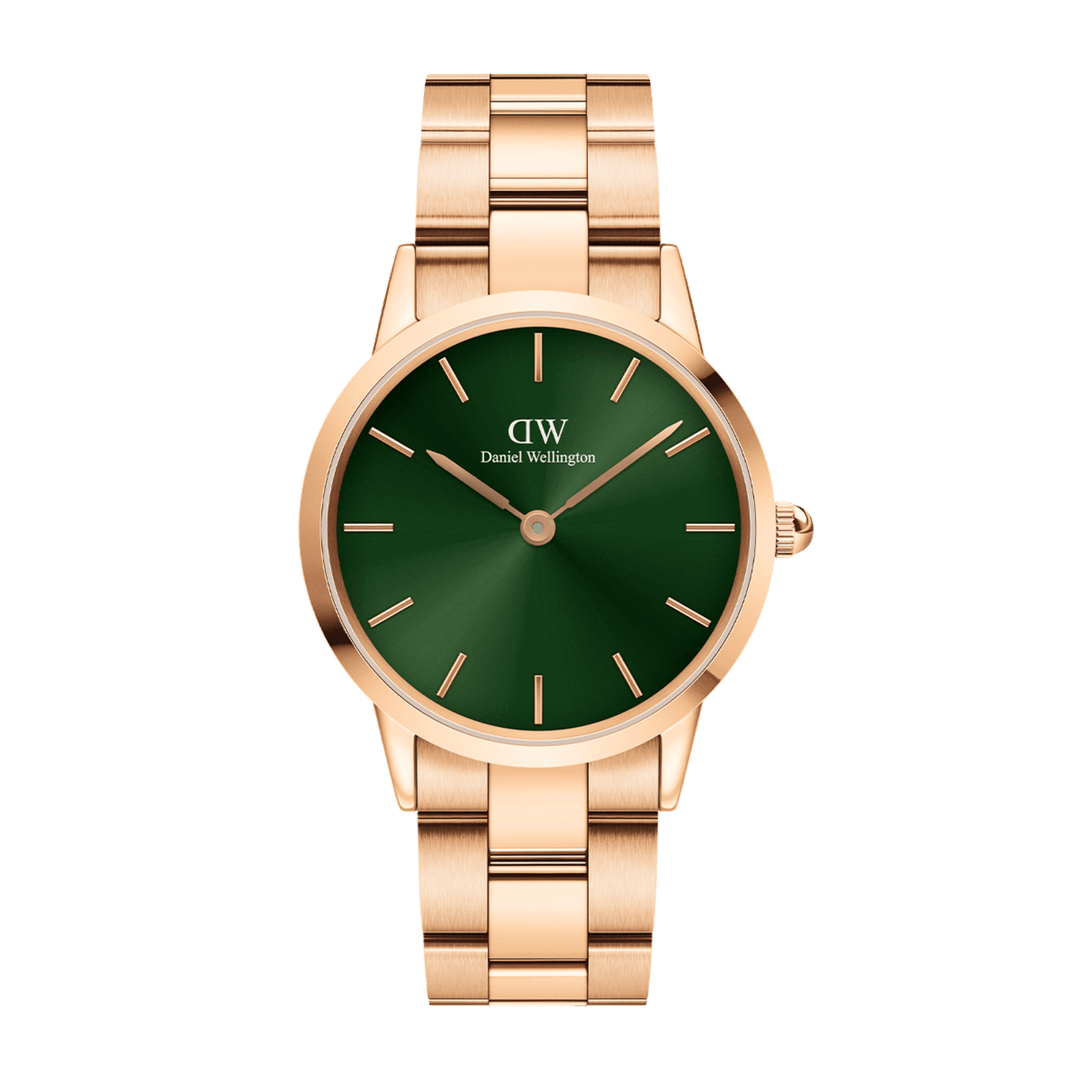Iconic Link Emerald Green Rose Gold