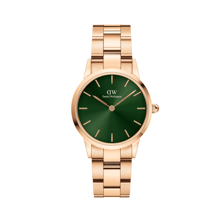 Iconic Link Emerald Green Rose Gold