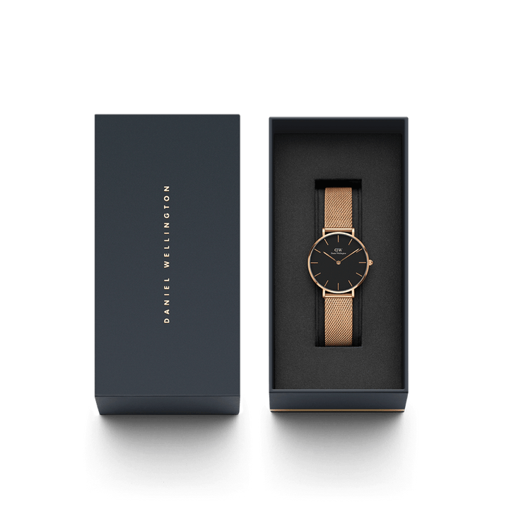 Petite Melrose Black Rose Gold