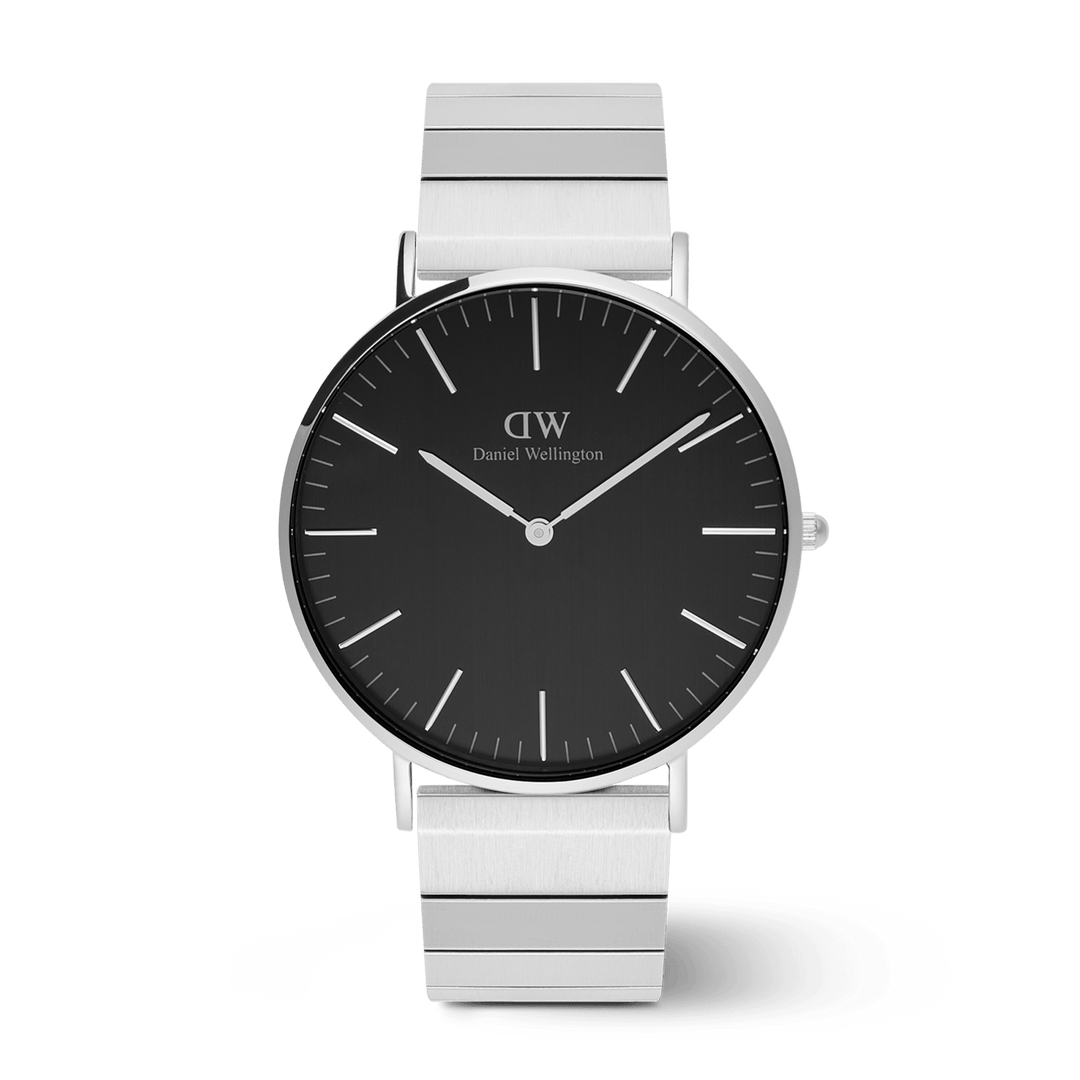 Classic Piano Link Onyx Silver