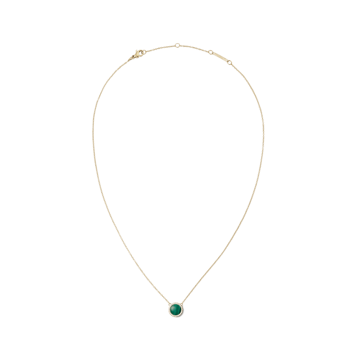 Audrey Necklace Malachite Gold