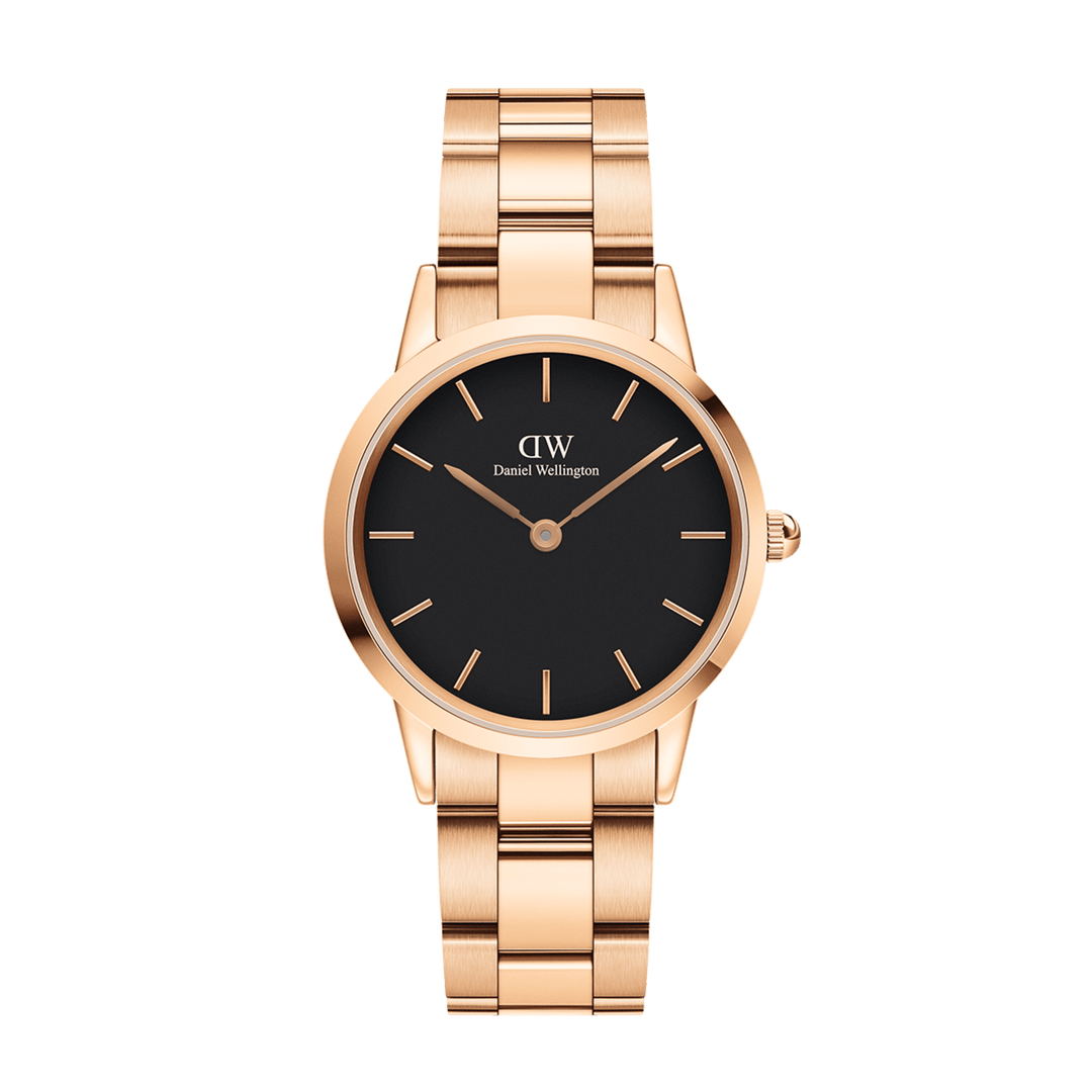 Iconic Link Black Rose Gold