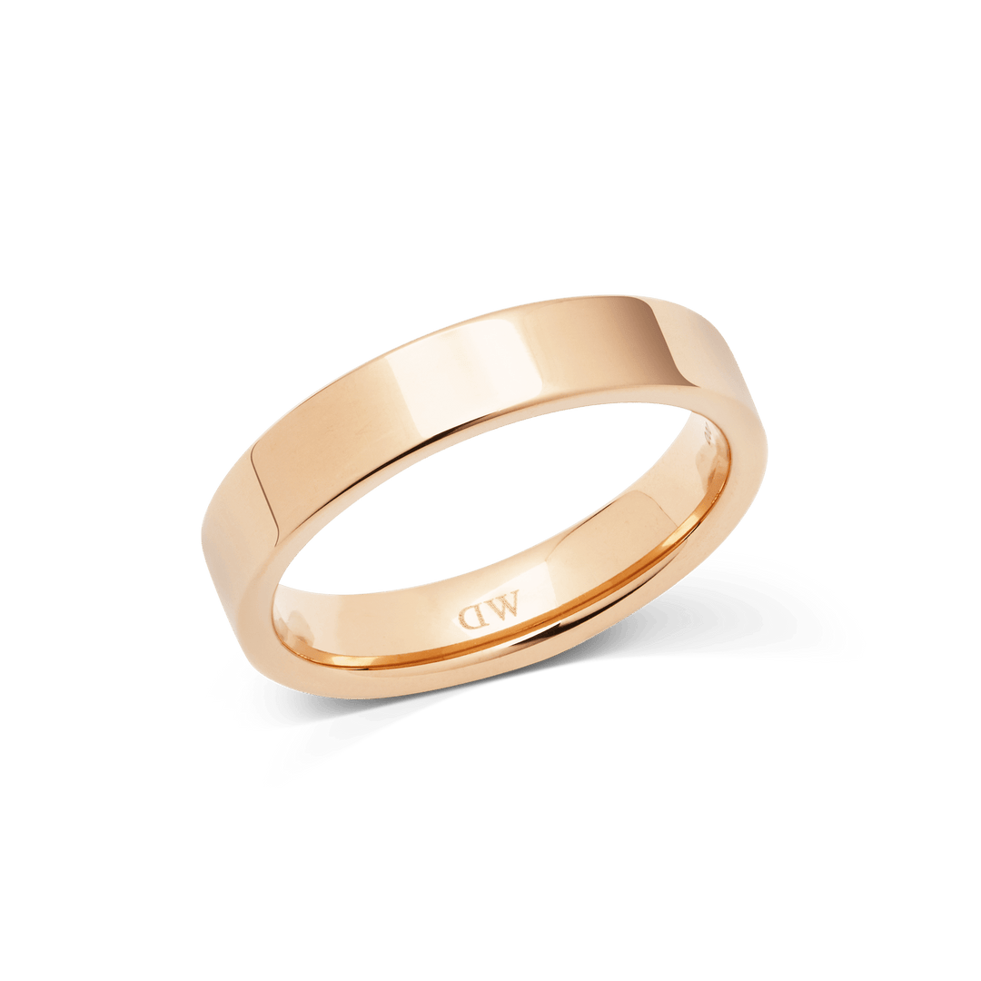 Line Ring Polished Rose Gold 4.5mm