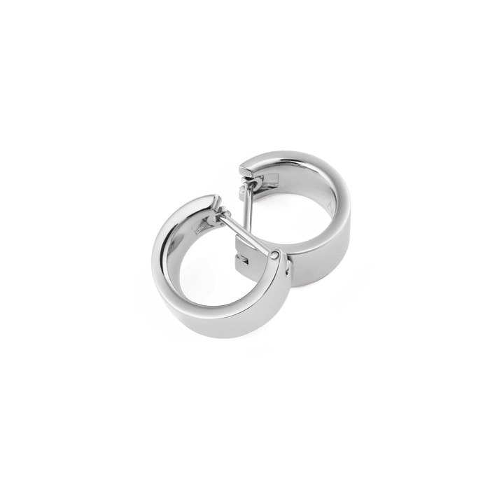 Line Earring Polished Silver 5.5mm