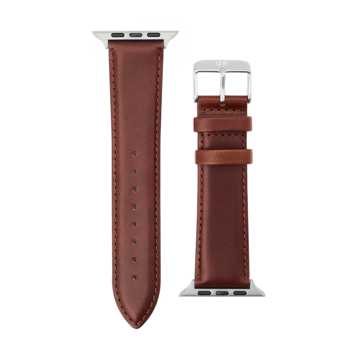 Smartwatch Leather Strap St Mawes Silver