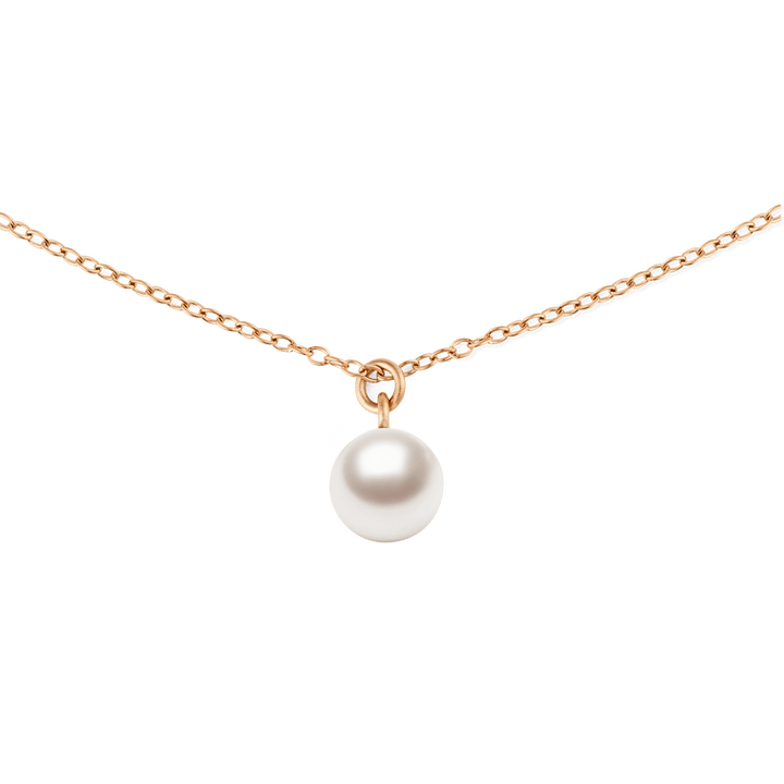Pearl Necklace Rose Gold