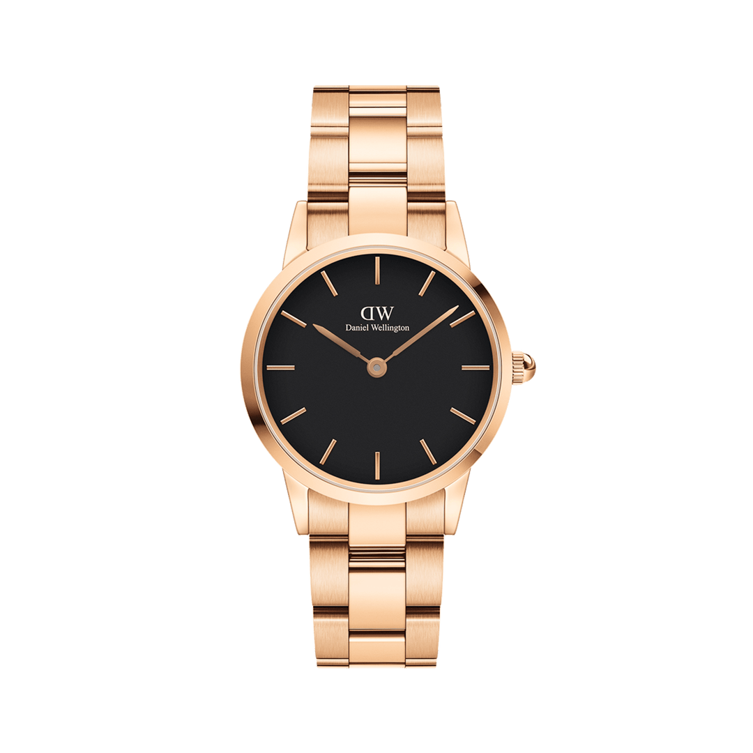 Iconic Link Black Rose Gold