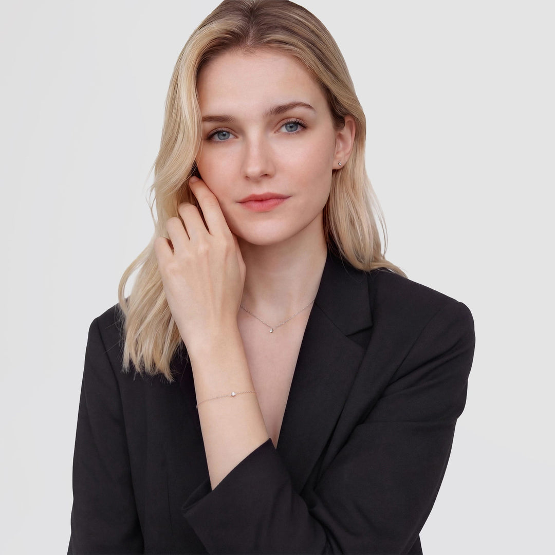 Mirelle Solitaire Bracelet Silver