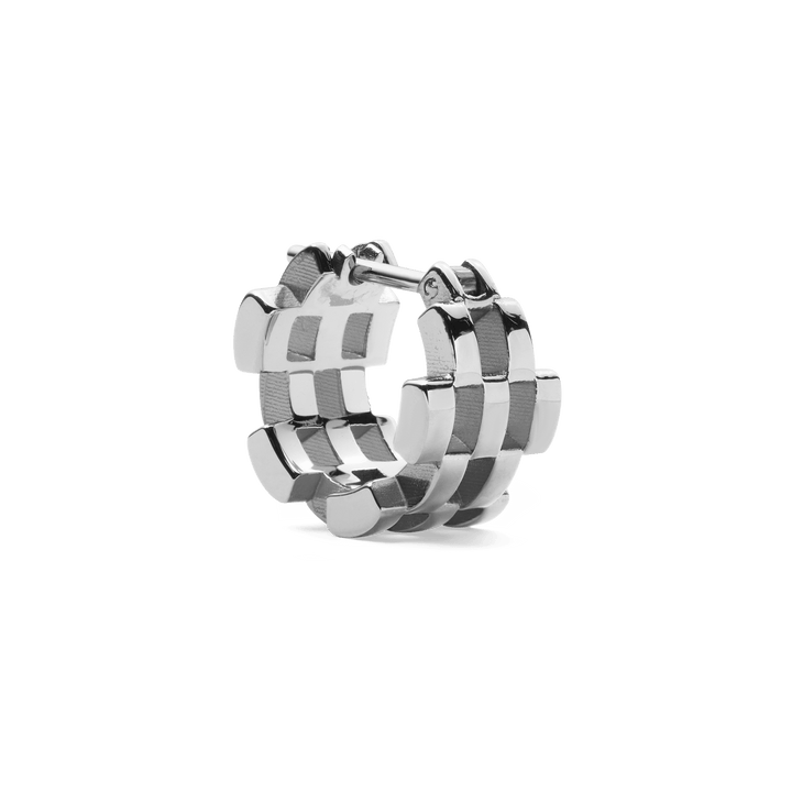 3-Link Earrings Silver