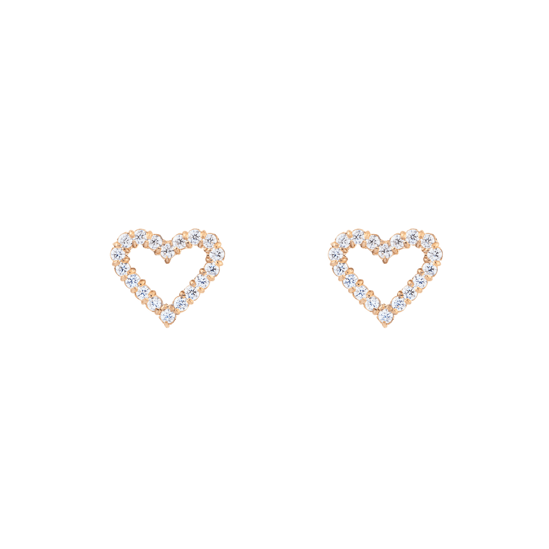 Mirelle Heart Earring Rose Gold
