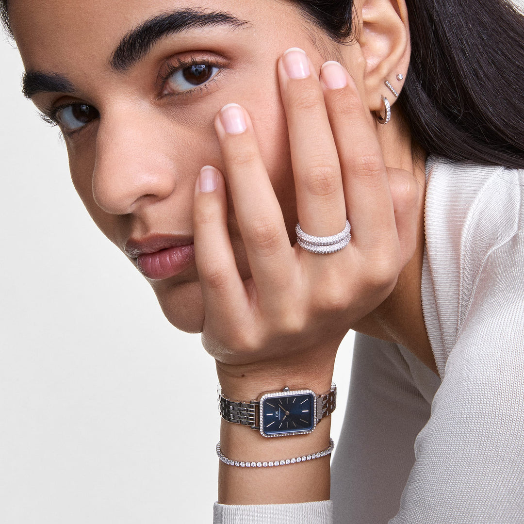 Pavé Crystal Ring Silver