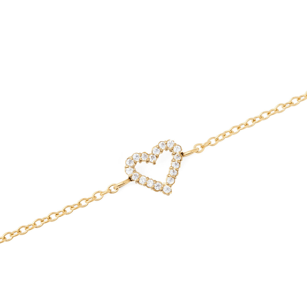 Mirelle Heart Bracelet Gold