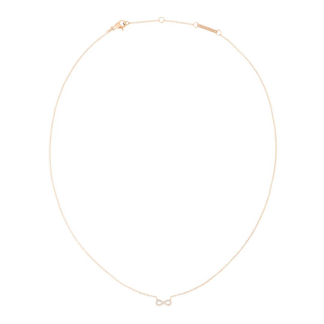 Mirelle Infinity Necklace Rose Gold
