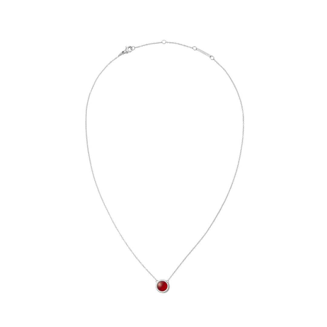 Audrey Necklace Red Agathe Silver