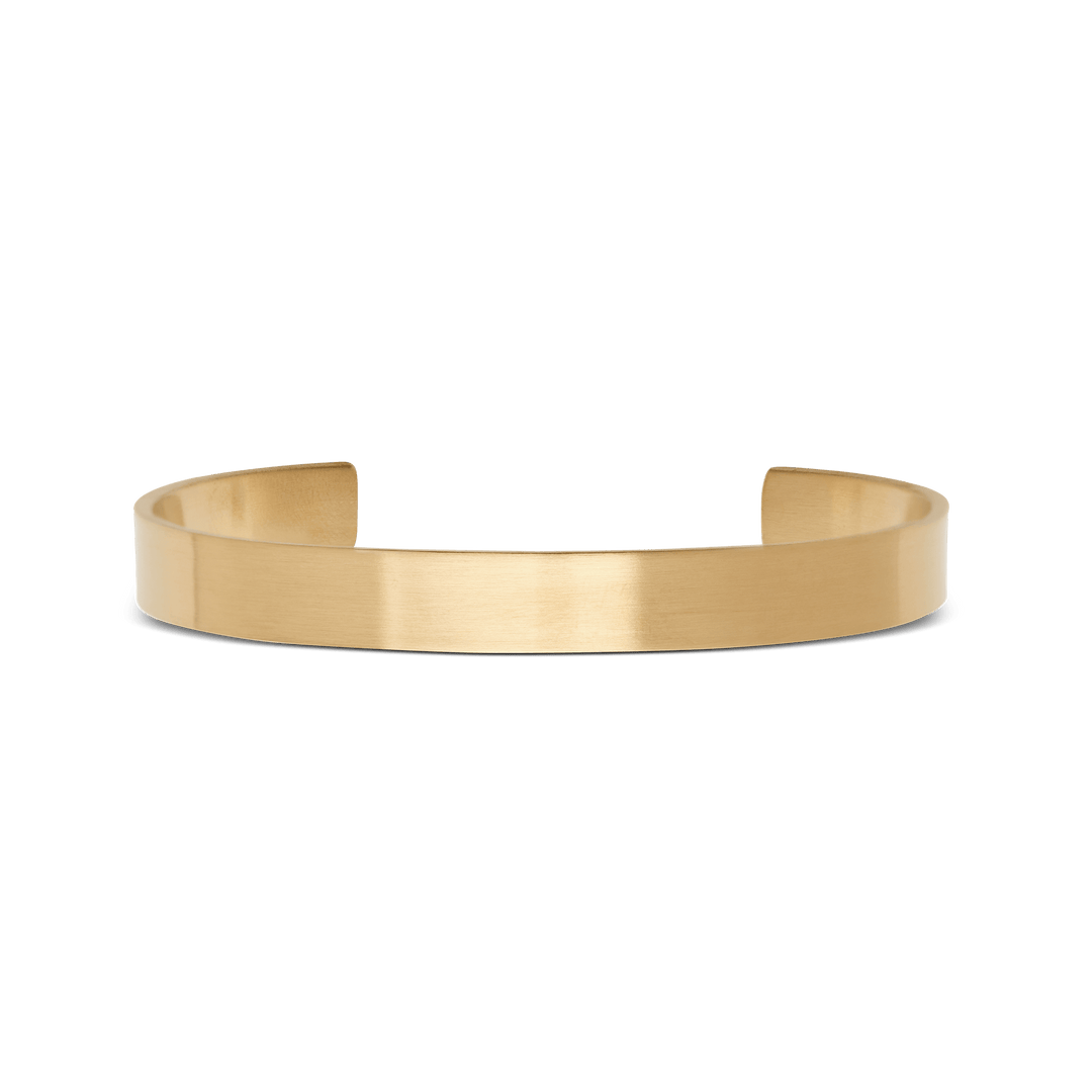 Line Cuff Brushed Gold