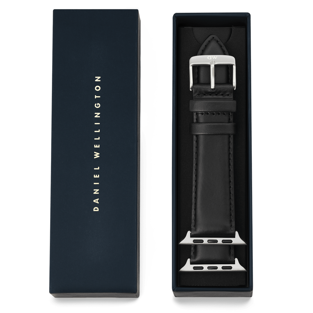 Smartwatch Leather Strap Sheffield Silver