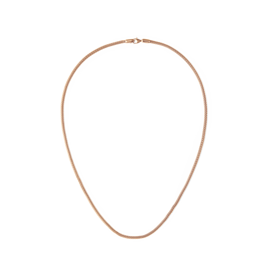 Tide Mesh Necklace Rose Gold 2.8