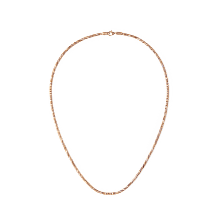 Tide Mesh Necklace Rose Gold 2.8