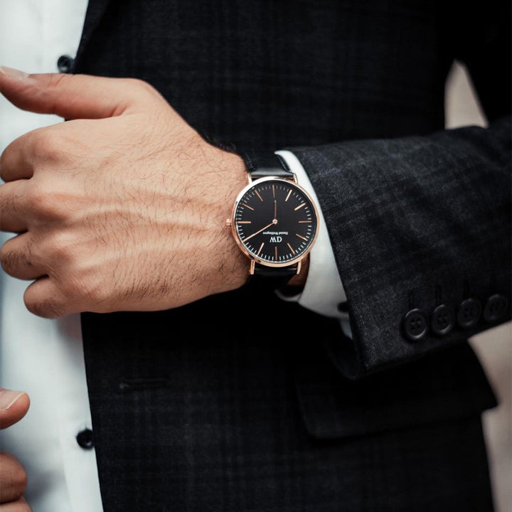 Classic Sheffield Black Rose Gold