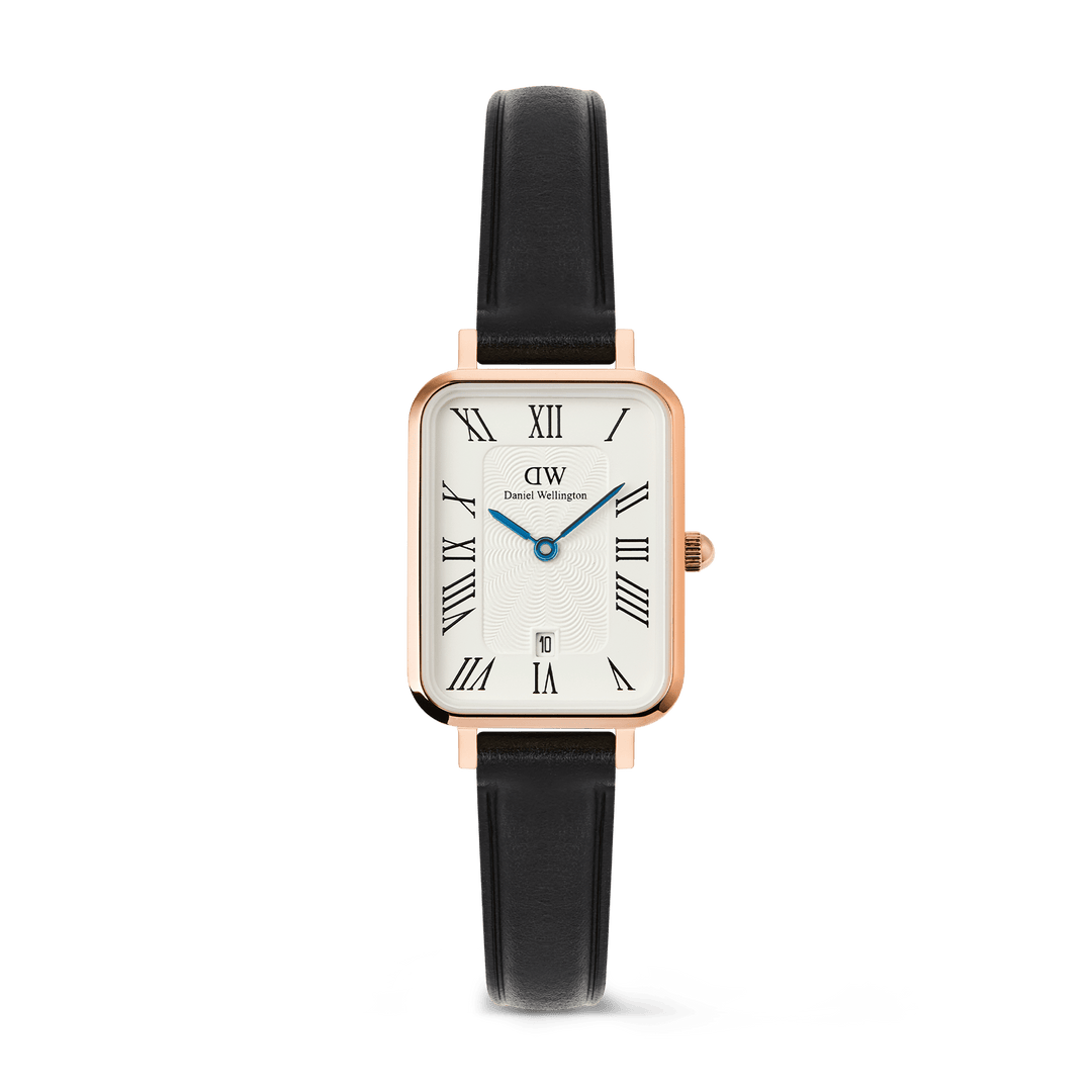 Quadro Roman Numerals Date Sheffield Rose Gold