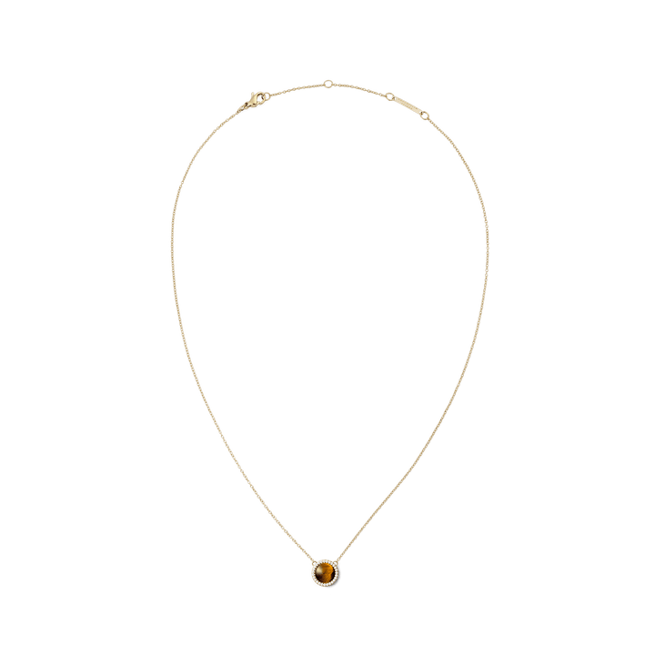 Audrey Necklace Tiger Eye Gold