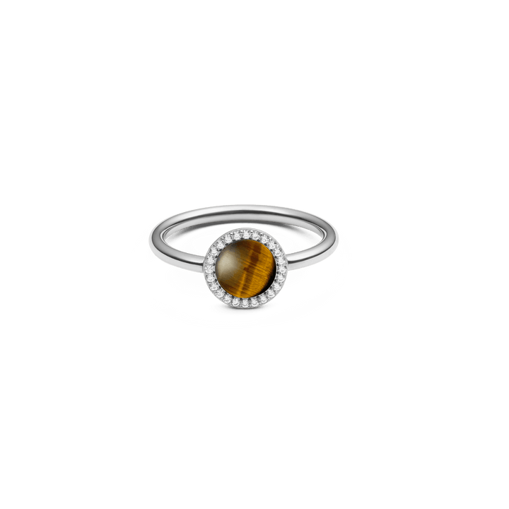 Audrey Ring Tiger Eye Silver