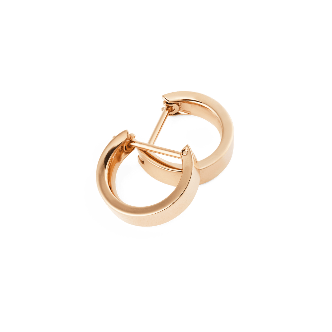 Line Earring Polished Rose Gold 3.5mm