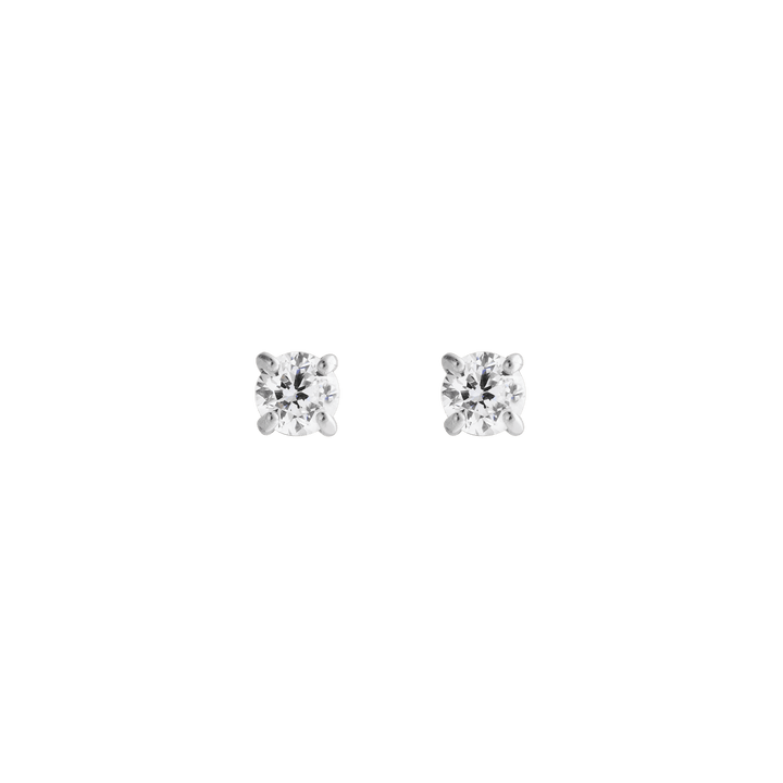 Mirelle Solitaire Stud Earring Silver