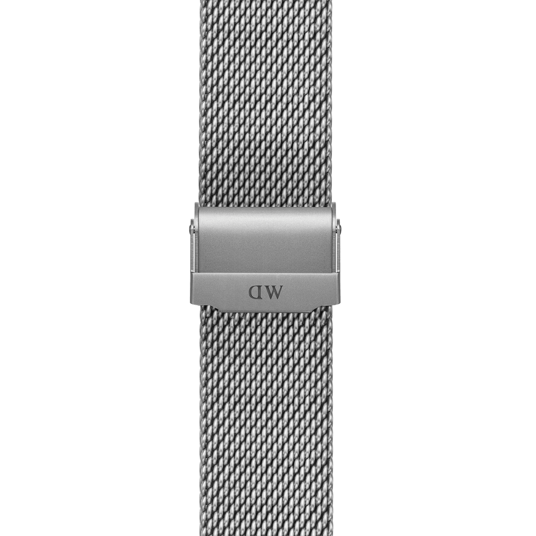 Smartwatch Strap Sandblasted Mesh Silver