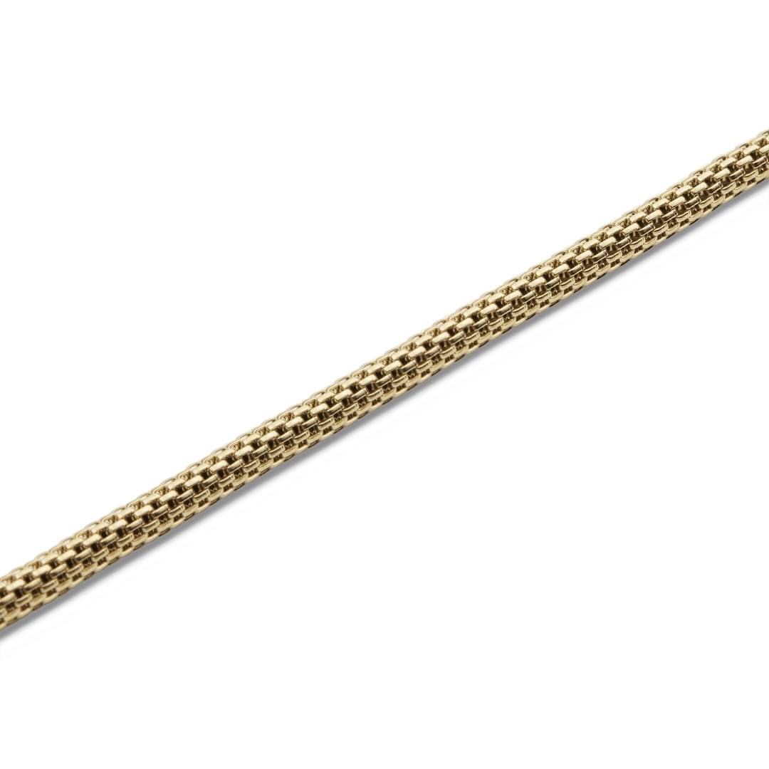 Tide Mesh Necklace Gold 2.8