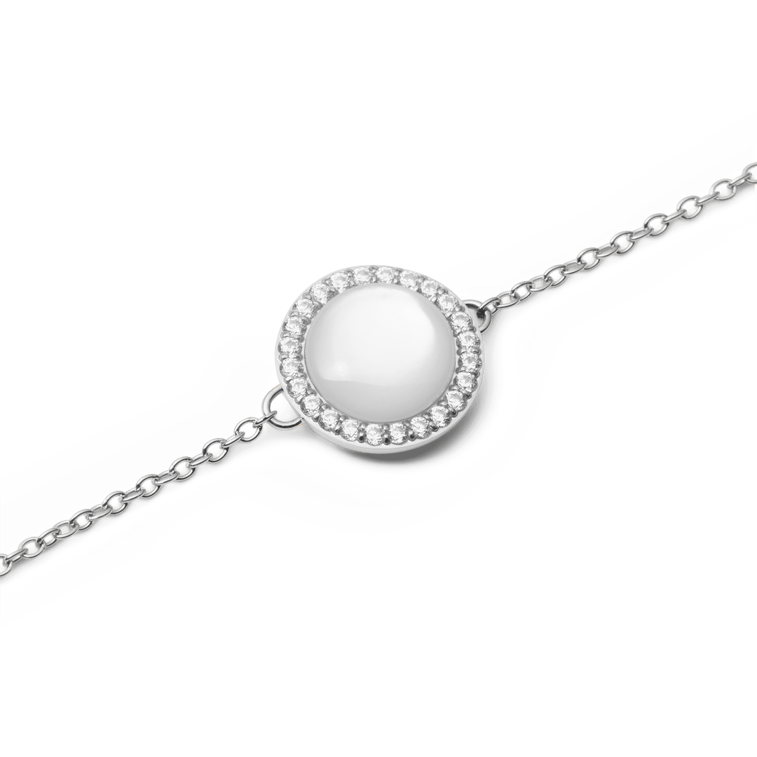 Audrey Bracelet Mother of Pearl Silver