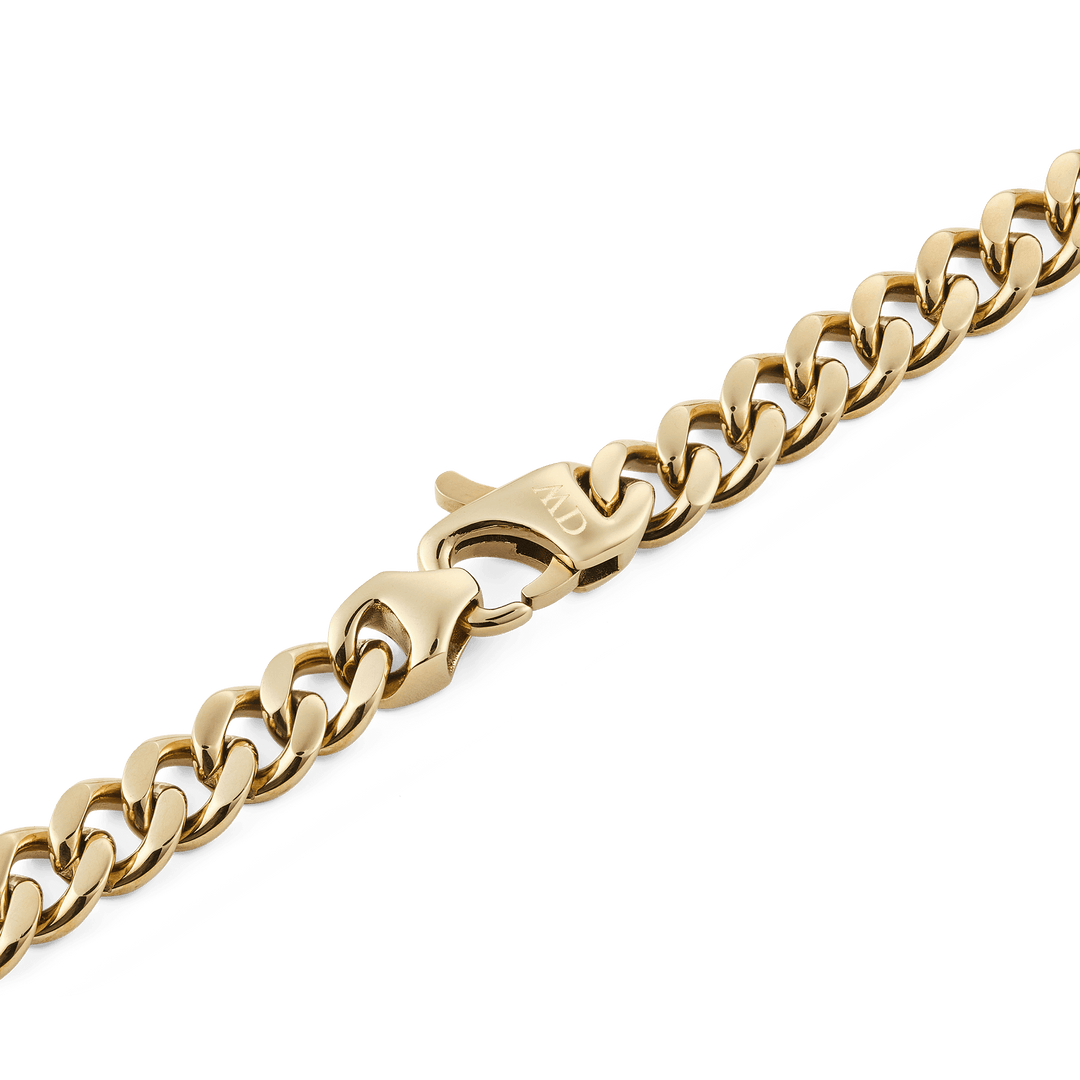 Ellipse Cuban Chain Necklace Gold