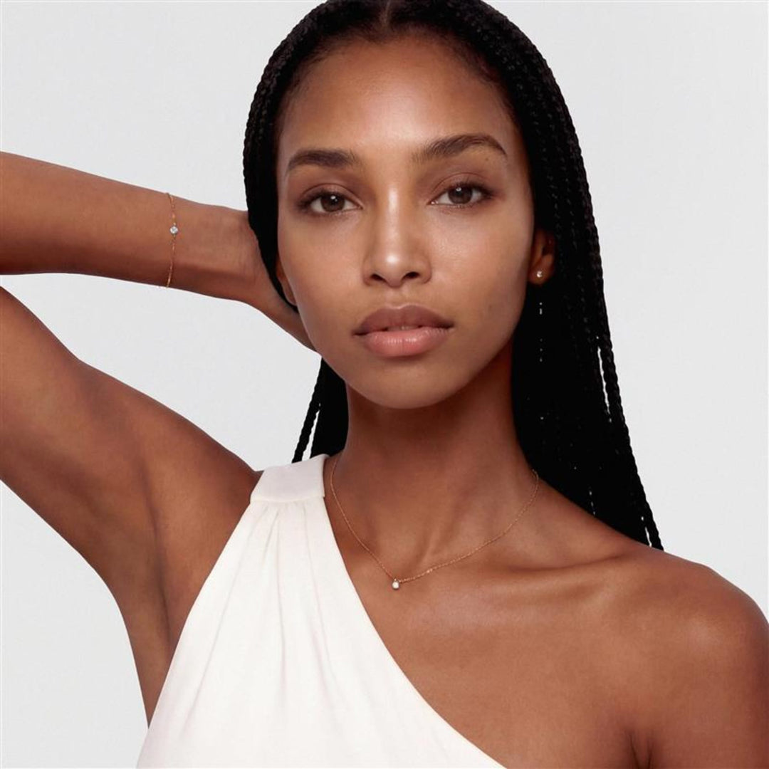 Mirelle Solitaire Stud Earring Gold