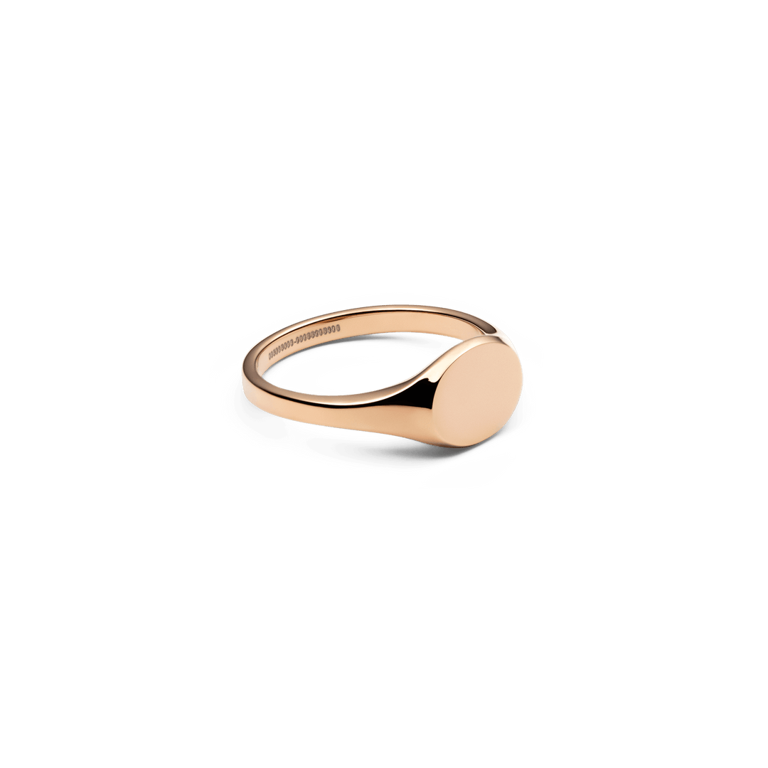 Classic Mini Signet Ring Rose Gold