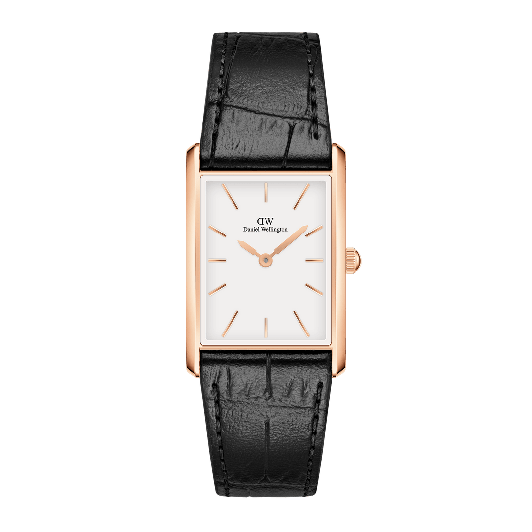 Bound Black Crocodile Rose Gold