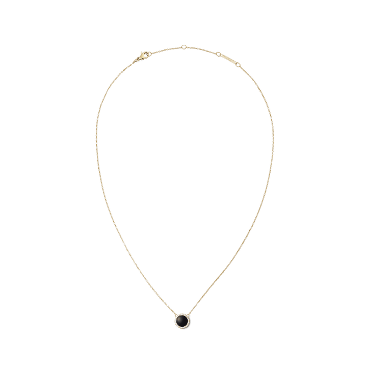 Audrey Necklace Black Agathe Gold