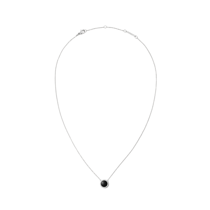 Audrey Necklace Black Agathe Silver