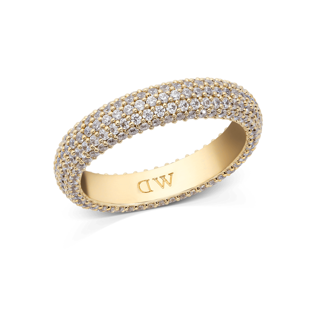 Pavé Ring Gold 5 mm