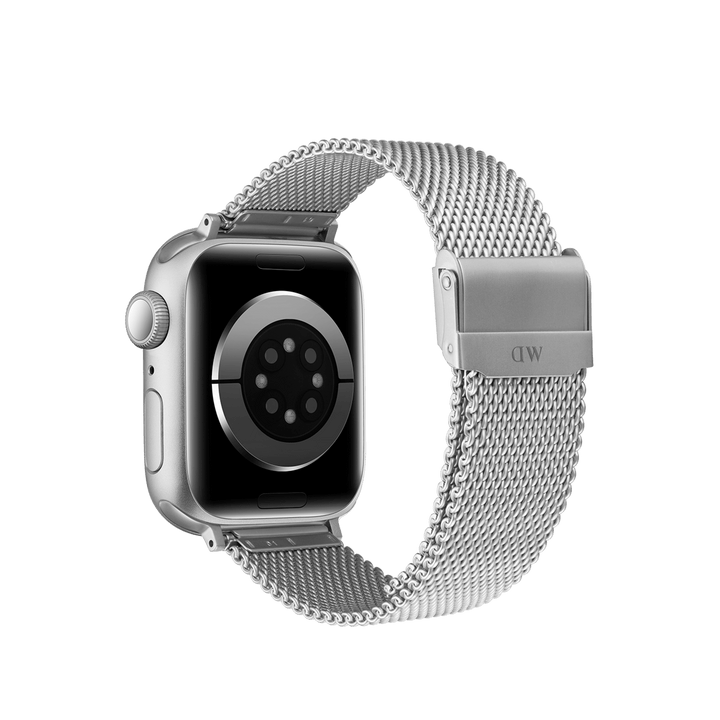 Smartwatch Strap Sandblasted Mesh Silver