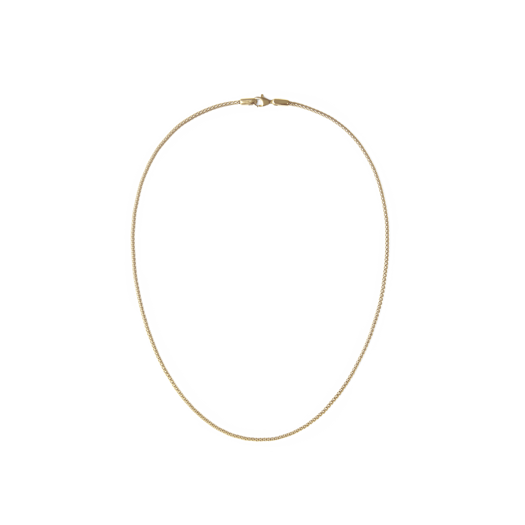Tide Mesh Necklace Gold 1.8
