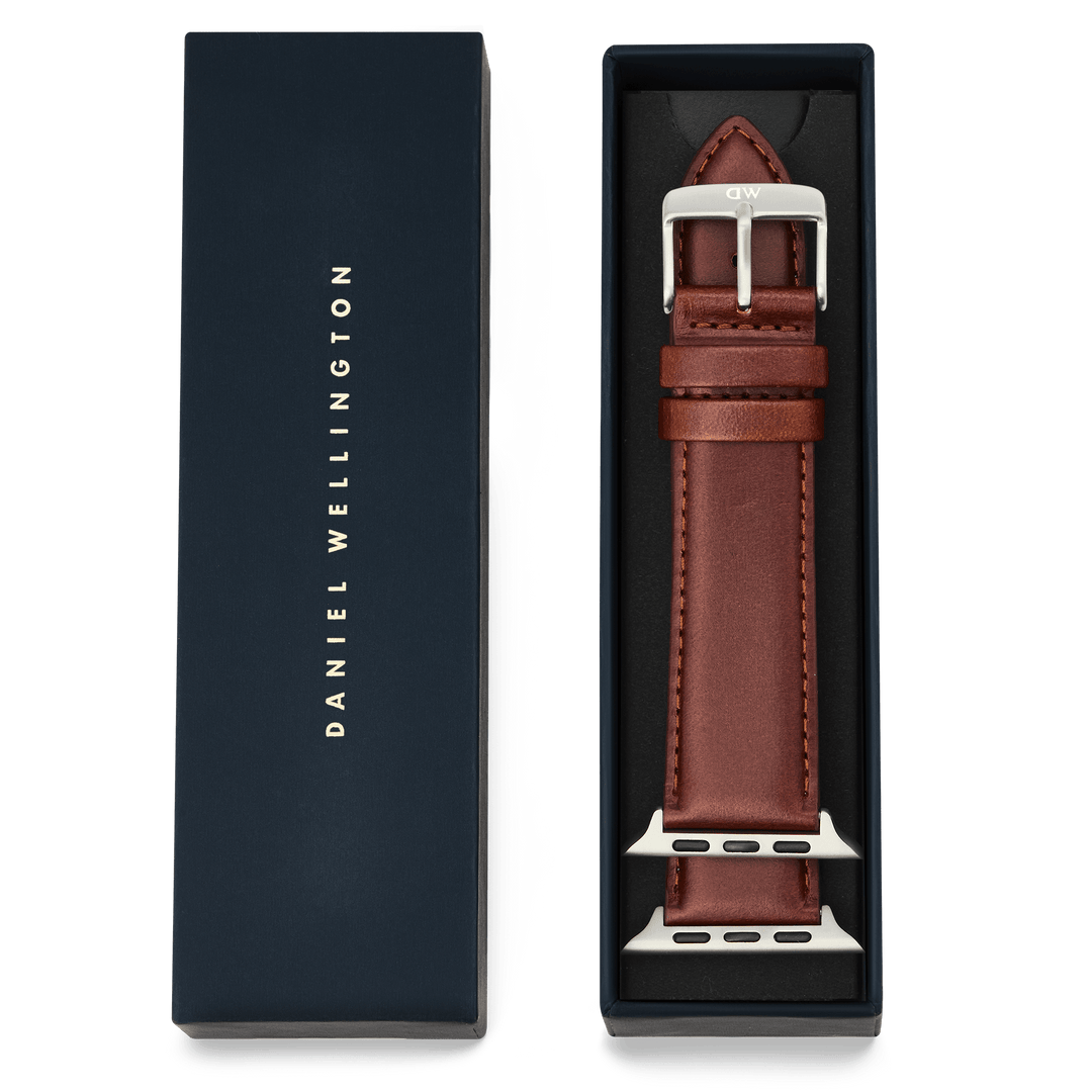 Smartwatch Leather Strap St Mawes Silver