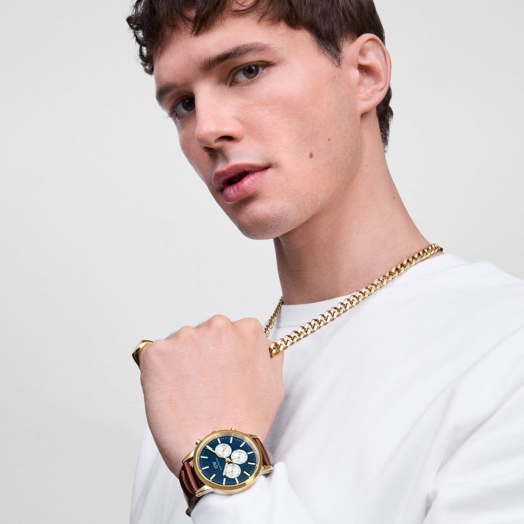 Ellipse Cuban Chain Necklace Gold